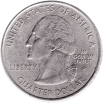 25 Центів (Cents) ("квотер" - "quarter") - 2004 (квотер: Мічиган) - США