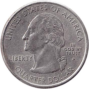 25 Центів (Cents) ("квотер" – "quarter") - 2002 - США (штат Міссісіпі)