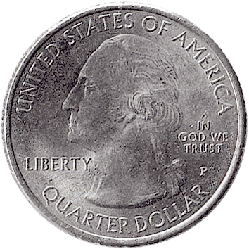 25 Центів (Cents) ("квотер" – "quarter") - 2014 - США (штат Флорида (Florida), Національний парк "Еверглейдс")