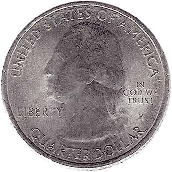 25 Центів (Cents) ("квотер" – "quarter") - 2015 - США (штат Північна Кароліна, Автомагістраль "Блу-Рідж")