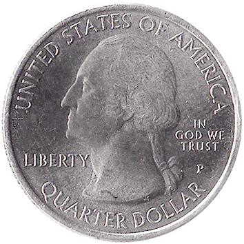 25 Центів (Cents) ("квотер" – "quarter") - 2016 - США (штат Кентуккі, Національний історичний парк "Камберленд-Геп")