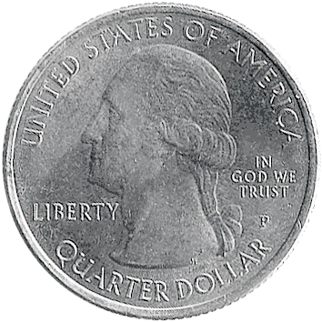 25 Центів (Cents) ("квотер" – "quarter") - 2015 - США (штат Нью-Йорк, Національний історичний парк "Саратога")