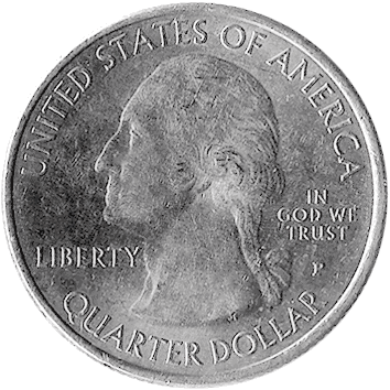 25 Центів (Cents) ("квотер" – "quarter") - 2014 - США (штат Вірджинія, Національний парк "Шенандоа")
