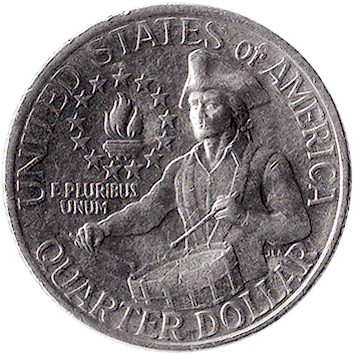 25 Центів (Cents) ("квотер" – "quarter") - 1976 - США (1776-1976)