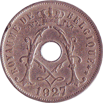 25 Сантимів (Centimes) - 1927 - Бельгія