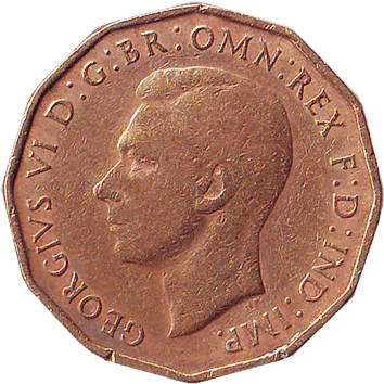3 Пенси (Pence) - 1937 - Велика Британія
