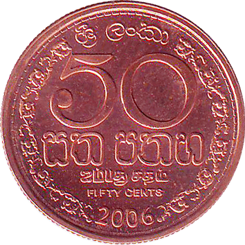 50 Центів (Cents) - 2006 - Шрі-Ланка