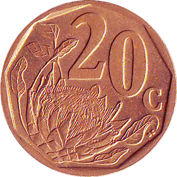 20 Центів (Cents) - 2004 - Південно-Африканська Республіка