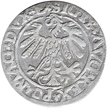 1/2 Гроша / Полугрош (1/2 Grosza) - 1559 - Литва