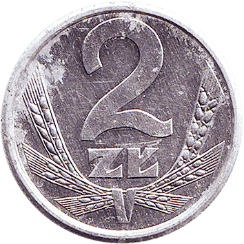 2 Злоті (Zlote) - 1989 - Польща