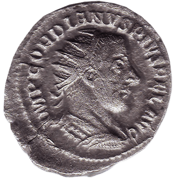 Антонініан (Antoninianus) - 238-244 н.е. - срібна монета Римської імперії - Гордіан ІІІ