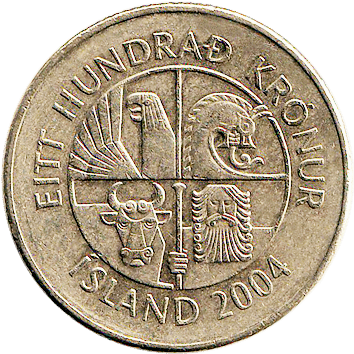 100 Крон (Kronur) - 2004 - Ісландія