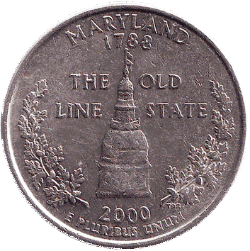 25 центів США - 2000 (квотер: Меріленд)