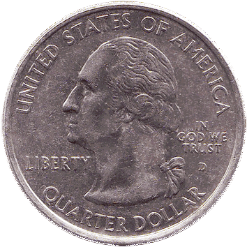 25 центів США - 2008 (квотер: Оклахома)