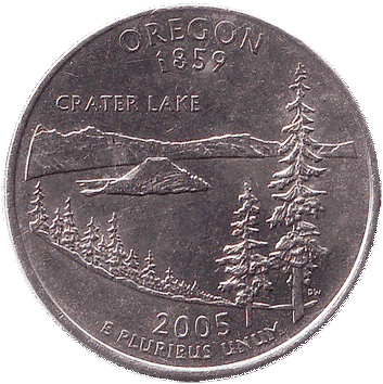 25 центів США - 2005 (квотер: Орегон)