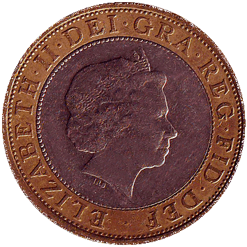 2 Фунти (Pounds) - 2001 - Велика Британія