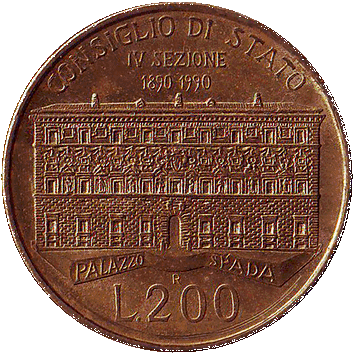 200 Лір (Lire) - 1990 - Італія - галерея "Спада"