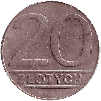 20 Злотих (Zlotych) - 1990 - Польща