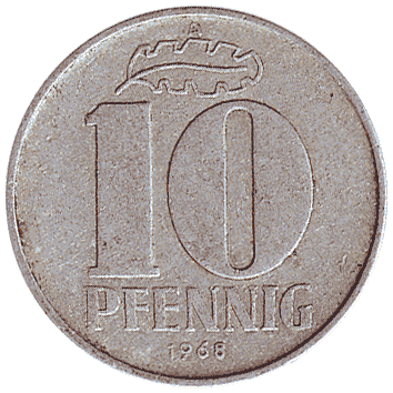 10 Пфеніг - 1968 - Німеччина