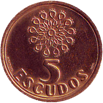 5 Ескудо (Escudos) - 2000 - Португалія