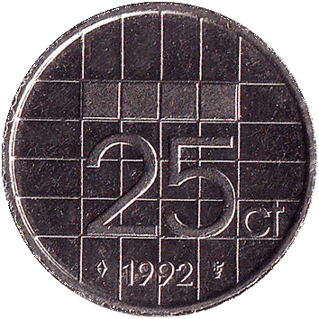 25 Центів (Cents) - 1992 - Нідерланди