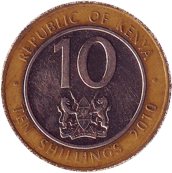 10 Шилінгів (Shillings) - 2010 - Кенія
