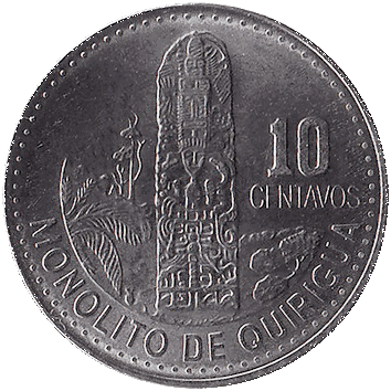 10 Сентаво (Centavos) - 2011 - Гватемала