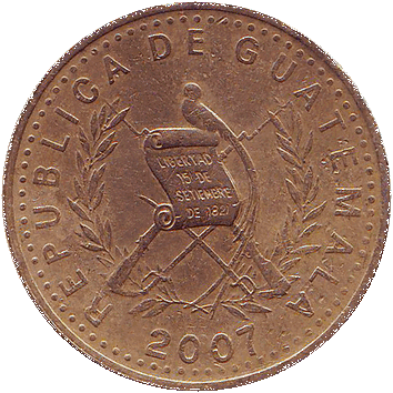50 Сентаво (Centavos) - 2007 - Гватемала