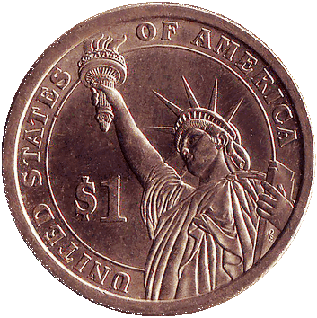 1 Долар (Dollar) - 2007 - США - президент Томас Джефферсон