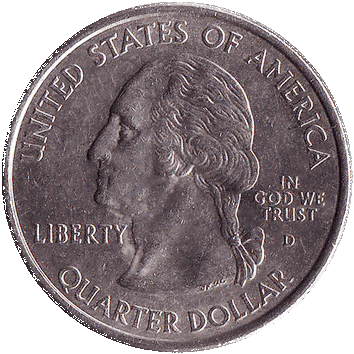 25 Центів (Cents) ("квотер" - "quarter") - 2005 (квотер: Каліфорнія) - США