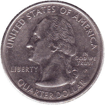 25 Центів (Cents) ("квотер" – "quarter") - 2007 - штат Вайомінг - США