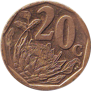 20 Центів (Cents) - 2015 - Південно-Африканська Республіка