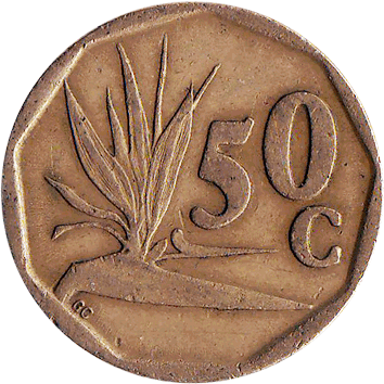50 Центів (Cents) - 1994 - Південно-Африканська Республіка