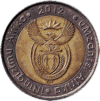 5 рандів (Rand) - 2012 - Південно-Африканська Республіка