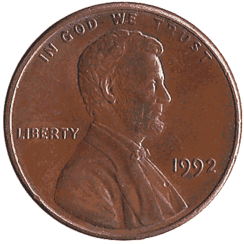 1 Цент - 1992 - США