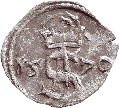 Дводенарій (2 Denar) - 1570 - Литва (ВКЛ)
