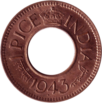 1 Пайса (Pice) - 1943 - Індія
