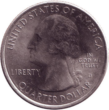 25 Центів (Cents) ("квотер" – "quarter") - 2013 - США (штат Меріленд (Maryland), форт Мак-Генрі)