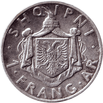 1 Франг - 1937 - Албанія