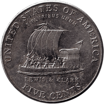5 Центів (Cents) ("нікель" - "nickel") - 2004 - США - LEWIS & CLARK