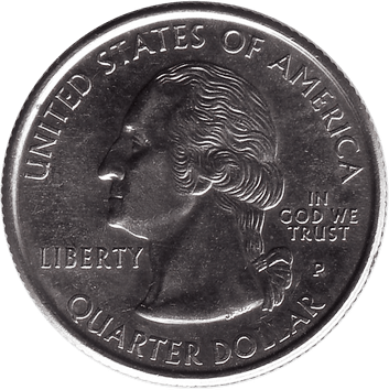 25 Центів (Cents) ("квотер" – "quarter") - 1999 - США (штат Делавер)