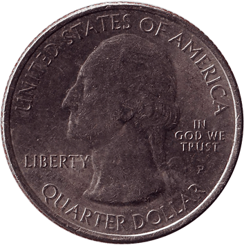 25 Центів (Cents) ("квотер" – "quarter") - 2010 - США (штат Каліфорнія, Національний парк "Йосеміті")