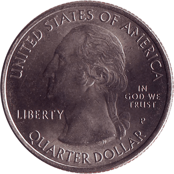 25 Центів (Cents) ("квотер" – "quarter") - 2014 - США (штат Колорадо, Національний парк "Грейт-Санд-Дьюнс")