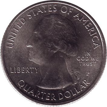 25 Центів (Cents) ("квотер" – "quarter") - 2017 - США (штат Нью-Джерсі, Національний монумент на острові Елліс)