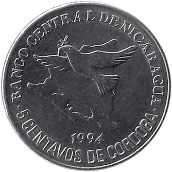 5 Сентаво - 1994 -  Нікарагуа