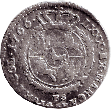 Злотовка (4 Гроша) - 1766 - Польща - Станіслав Август Понятовський