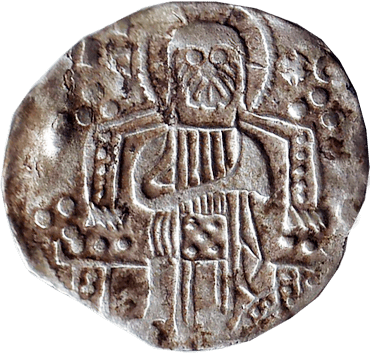 Гроссо - 1280-1292 - болгарська тогочасна імітація (цар Болгарії Георгій I Тертер) гроссо матапана Венеції (дож Джованні Дандоло)