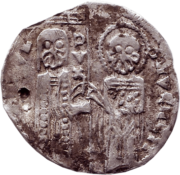 Гроссо - 1280-1292 - болгарська тогочасна імітація (цар Болгарії Георгій I Тертер) гроссо матапана Венеції (дож Джованні Дандоло)