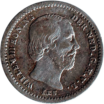 5 Центів - 1850 - Нідерланди
