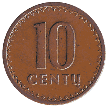 10 цент - 1991 - Литва